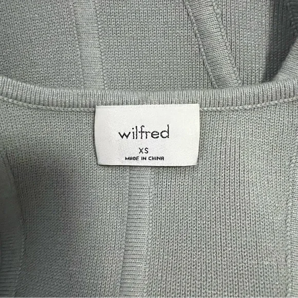 Wilfred Soft Green Gray Knit Top - Picture 2 of 4